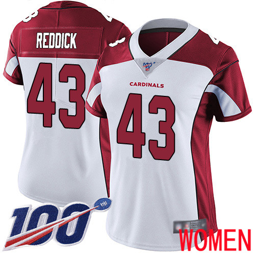 Arizona Cardinals Limited White Women Haason Reddick Road Jersey NFL Football #43 100th Season Vapor Untouchable